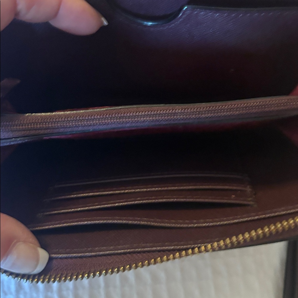 Kate Spade burgundy crossbody and matching wallet - Picture 6 of 6